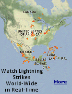 Track live lightning strikes in real time across the Globe.Updated every 20 seconds.